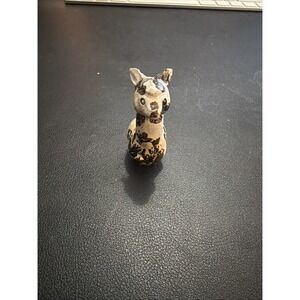 Vintage Artemis Riconada Ceramic Alpaca Llama Figure Black